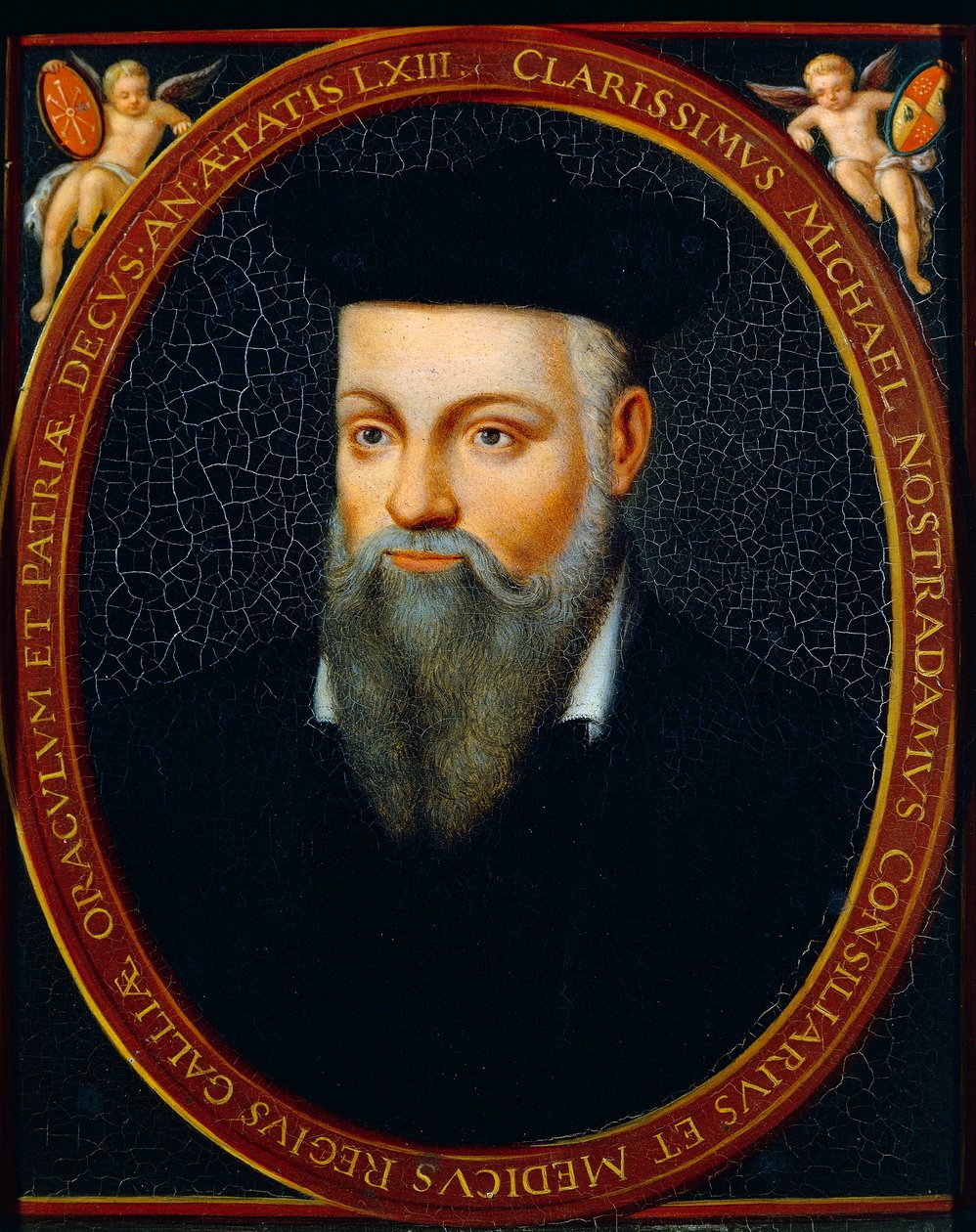 Porträt von Michel de Notre Dame genannt Nostradamus von César de Nostredame