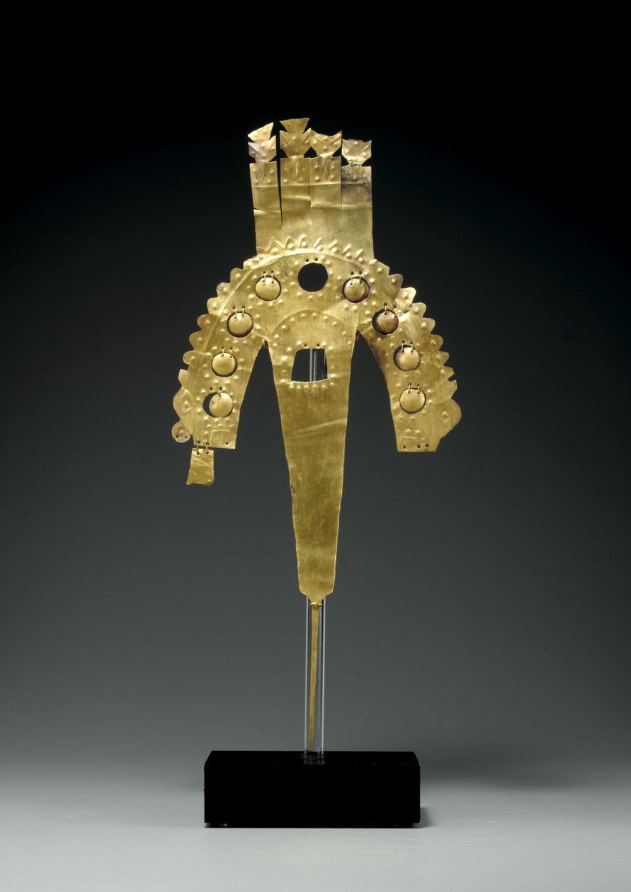 Ein Huari-Goldfeder-Ornament, Südküste, ca. 700-1000 von Culture Huari