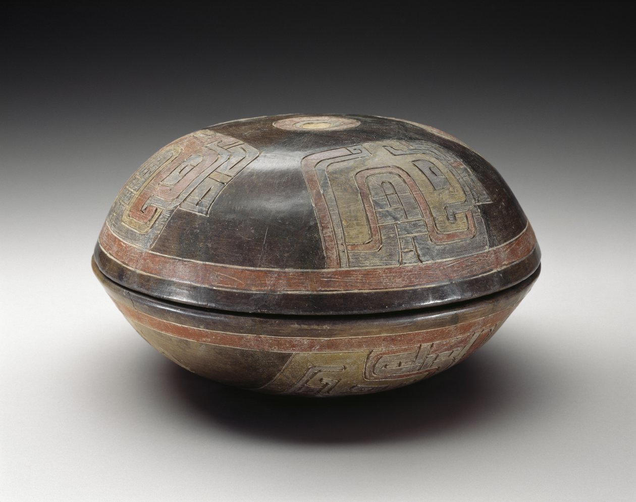 Doppelschale mit abstrakten Mustern, 900-200 v. Chr. von Culture Paracas