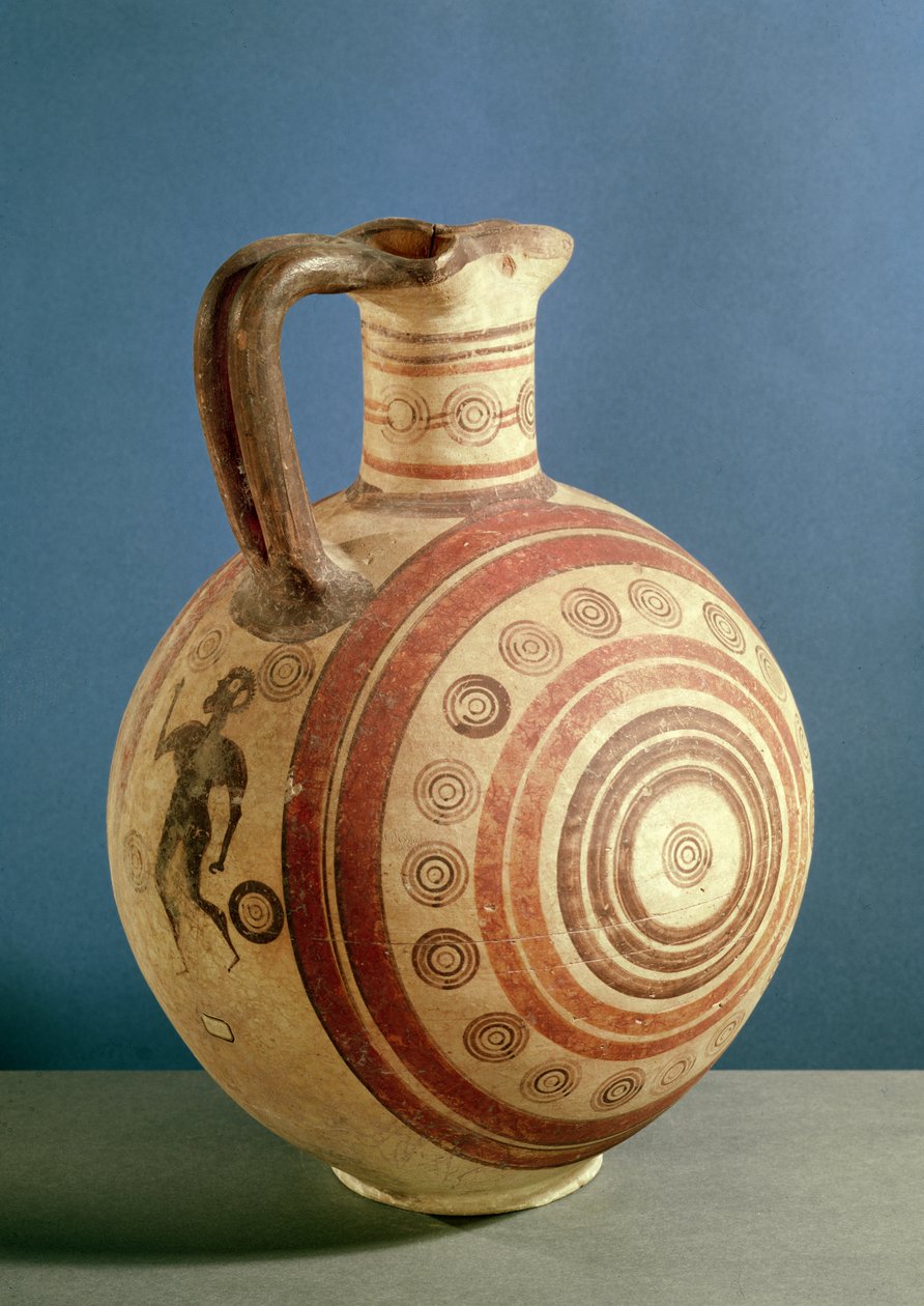 Oinochoe dekoriert mit konzentrischen Kreisen von Cypriot