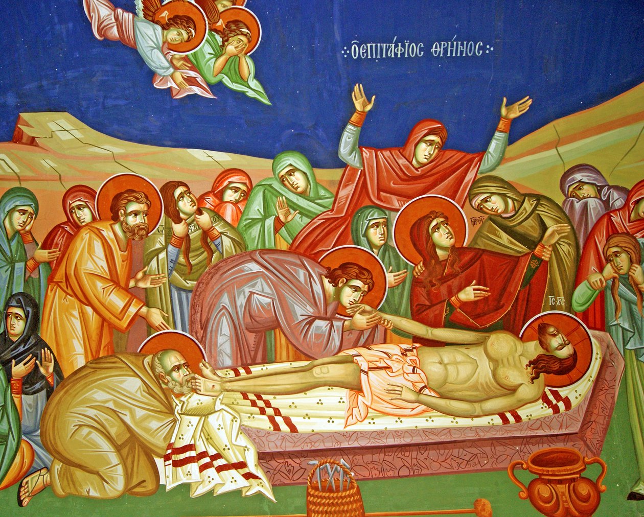 Die Einhüllung des Leichnams Christi, Zypern von Cypriot