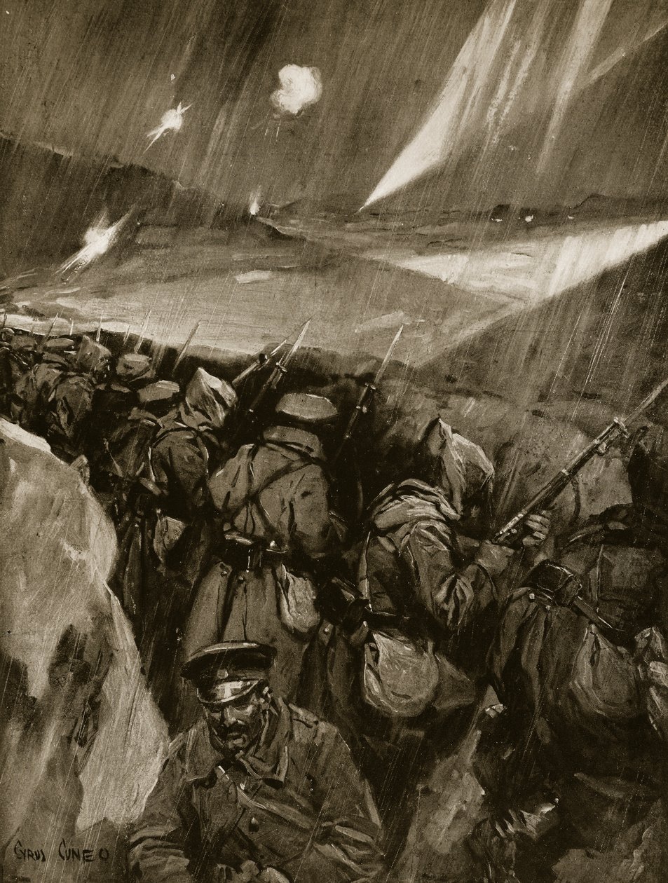 Bulgarische Belagerung von Adrianopel, 1912-13 von Cyrus Cuneo