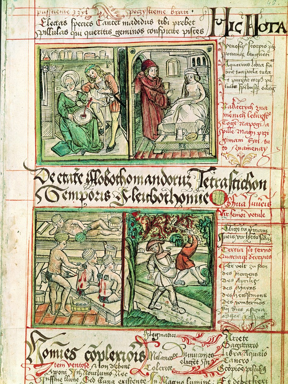 Wie man Krankheiten heilt, aus Tractatus de Pestilencia von Czech School