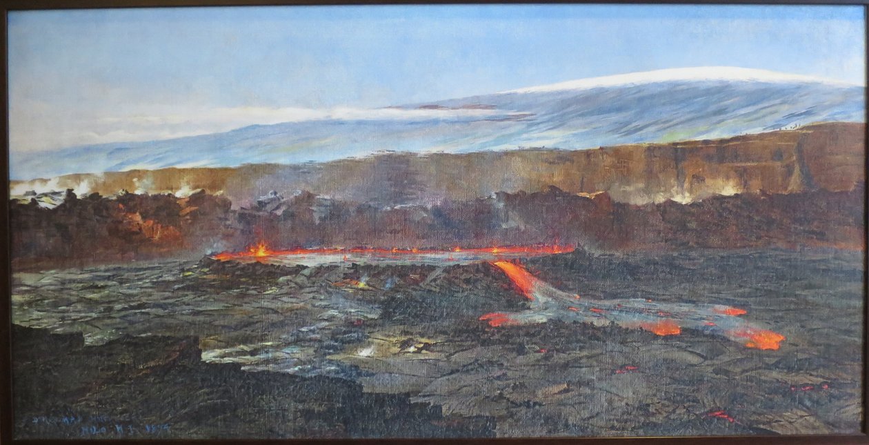 Eruption, Halemaumau-Krater im Kilauea-Krater von D. Howard Hitchcock