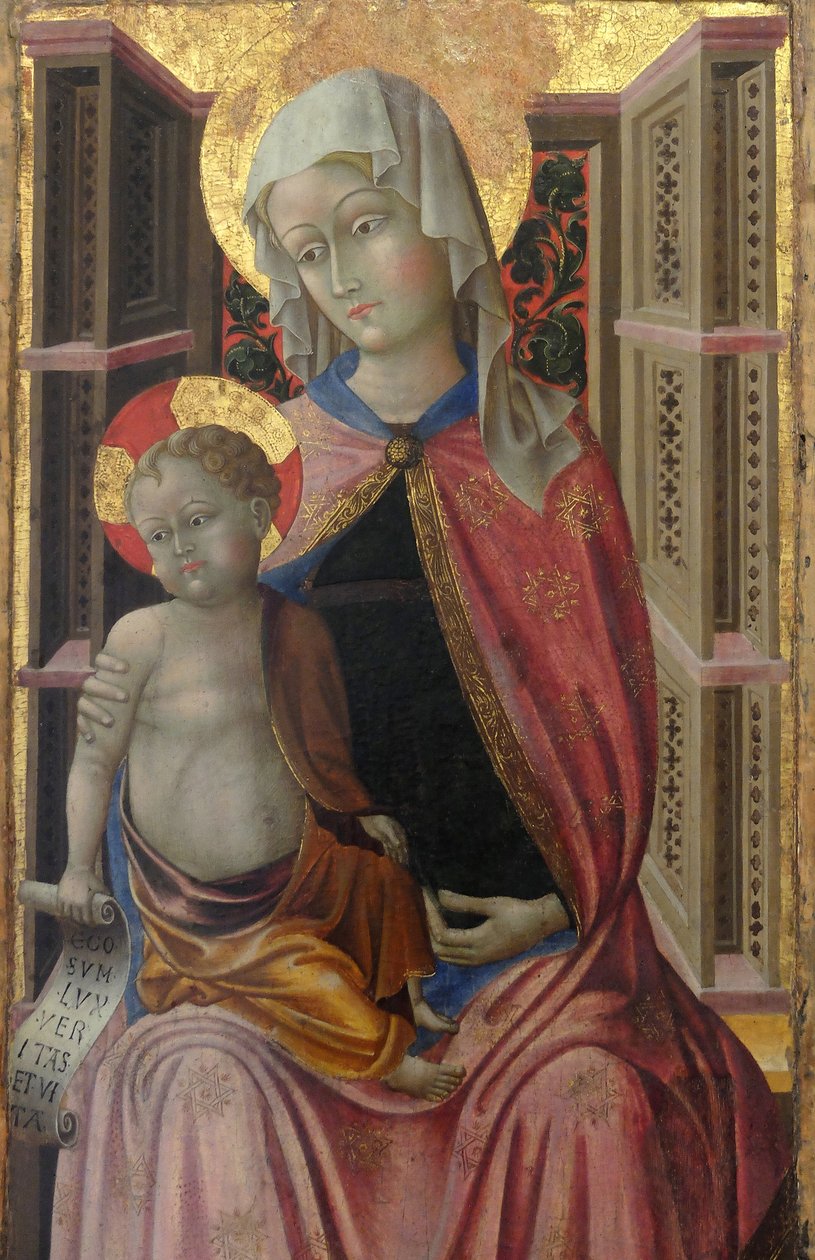 Die Jungfrau und das Kind, (Detail) von Da Paolo Visso