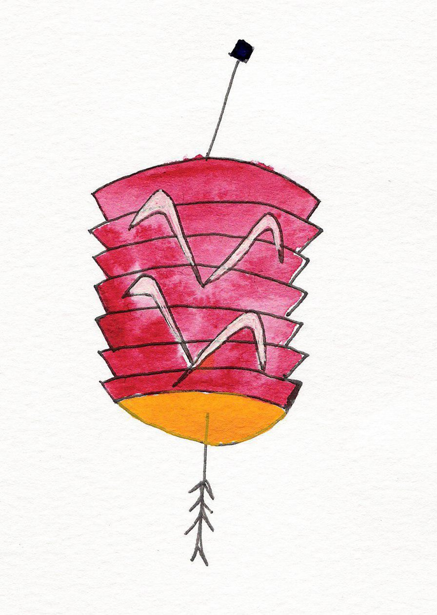 Chinesische Laterne, 2107 von Daisy de Villeneuve