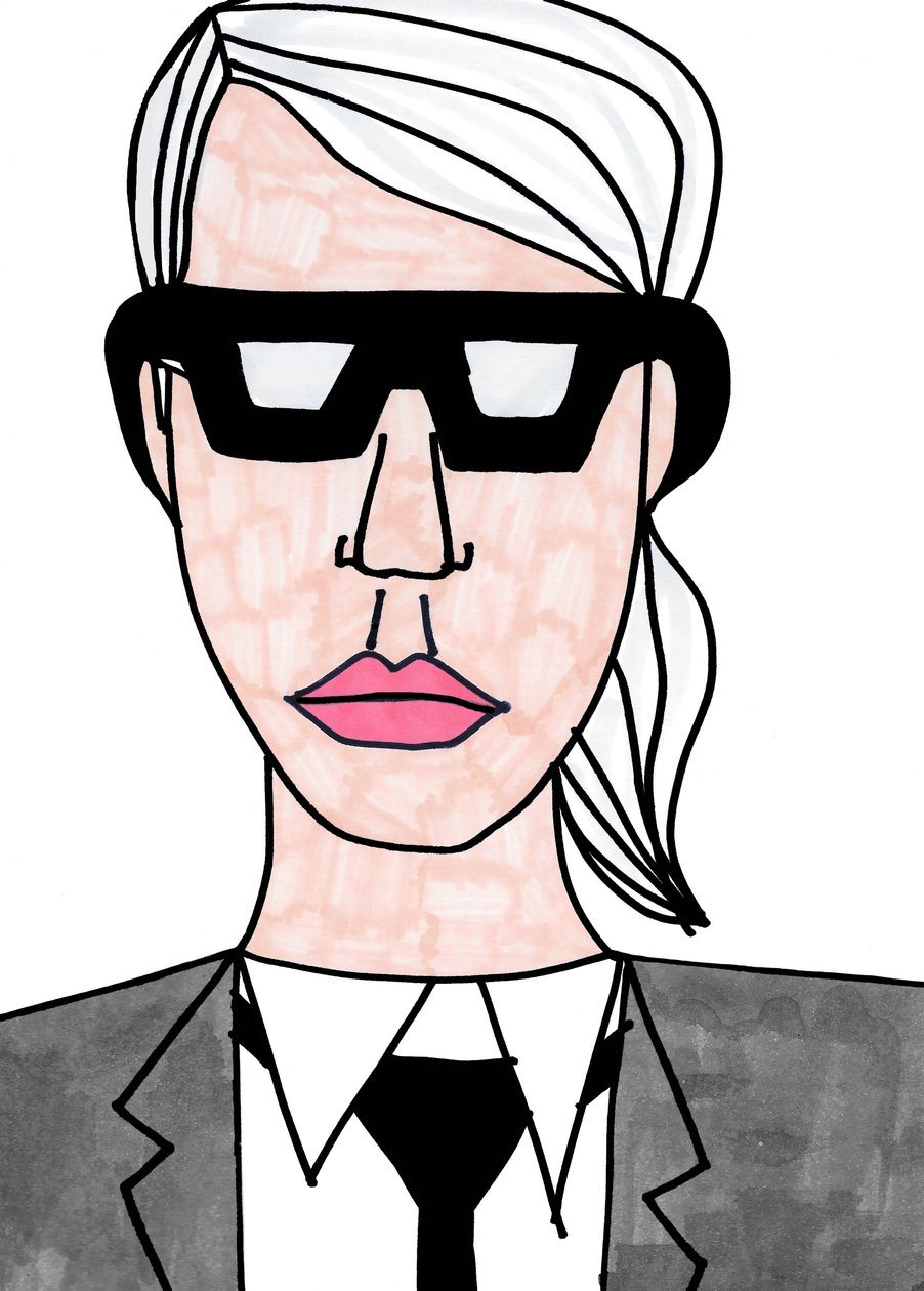 Karl Lagerfeld von Daisy de Villeneuve