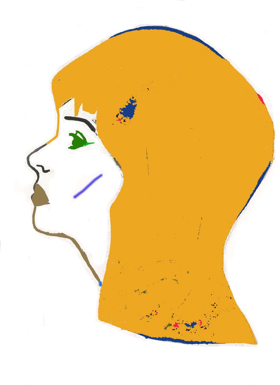 Gelber Kopf, 2017 von Daisy de Villeneuve