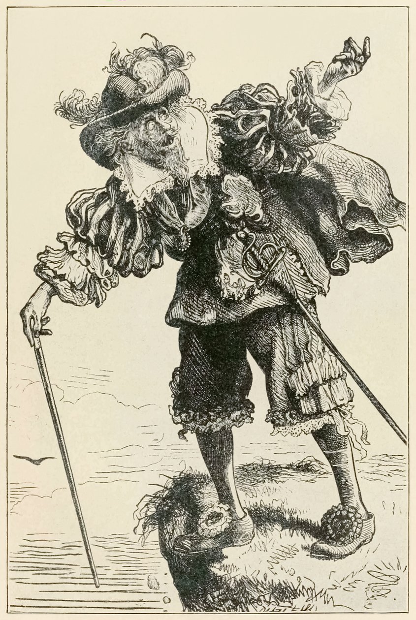 Atheist lacht über Christian und Hopeful aus The Pilgrims Progress From This World, To That Which Is To Come von John Bunyan (1628-1688) Illustration von Thomas Dalziel (1823-1906) von Dalziel Brothers