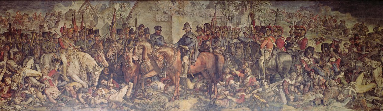 Das Treffen von Wellington und Blücher nach Waterloo von Daniel Maclise