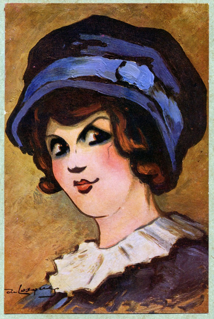 Literatur. Theater. Die französische Schauspielerin Eve Lavalliere. Illustration von Daniel de Losques in: Je Sais Tout (Zeitschrift), Frankreich, Okt. von Daniel (1880 1915) de Losques