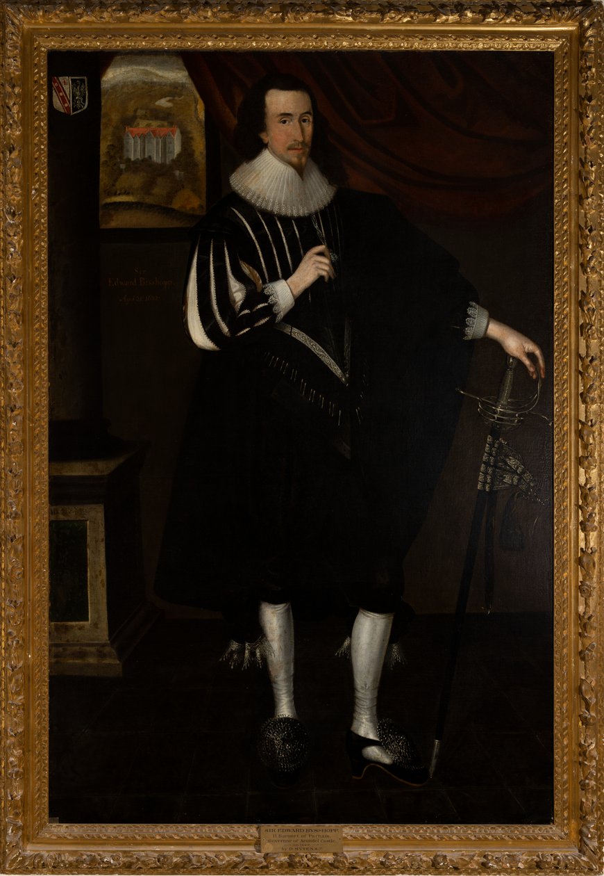 Sir Edward Bisshopp Kt, 2. Bt. von Parham (1602-1649) von Daniel (circle of) Mytens