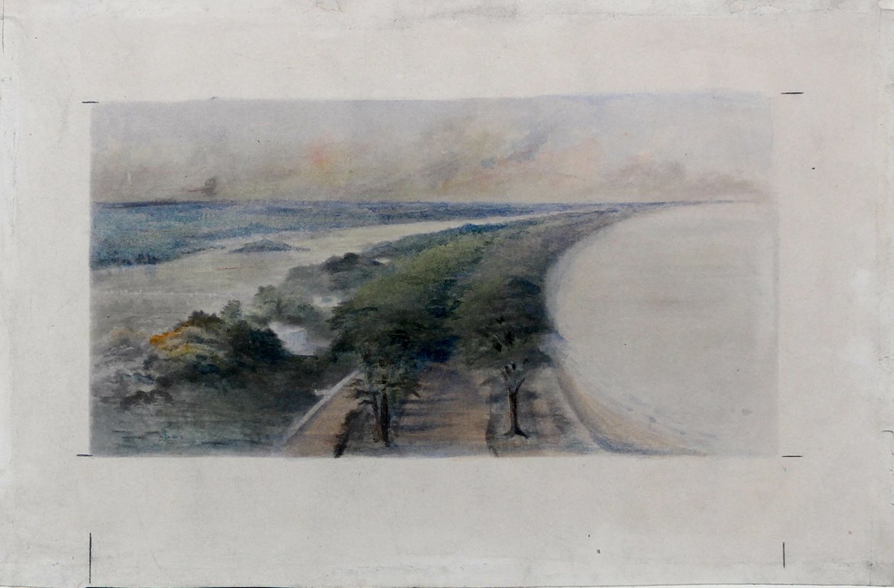 South Shore Park, Chicago, Illinois, Entwurfsskizze von Daniel Burnham