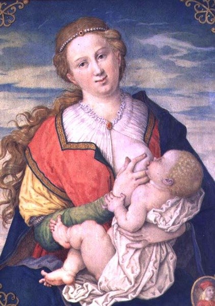 Jungfrau und Kind, 1600 nach einer Zeichnung von Albrecht Dürer von Daniel Froschl