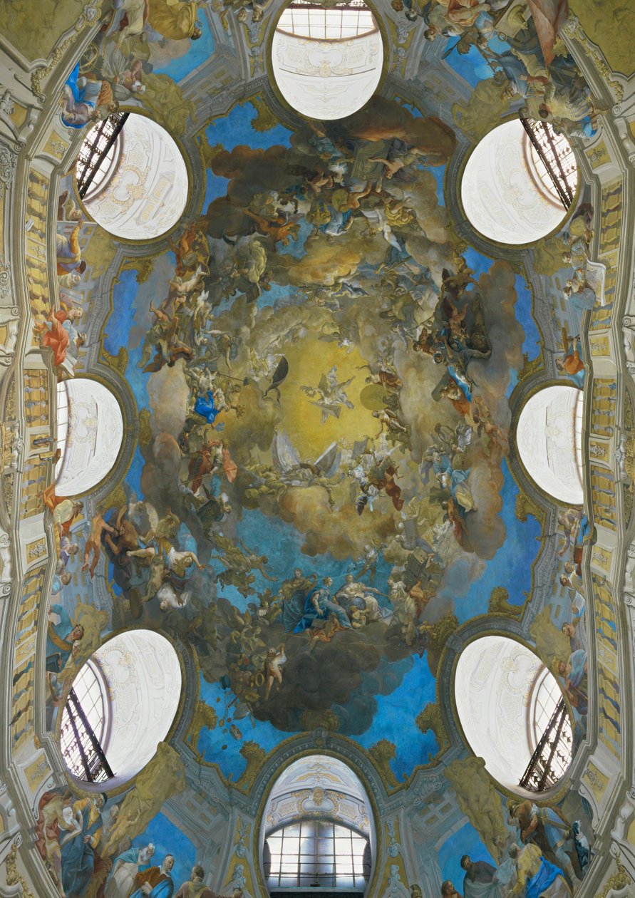Kuppel der Hofbibliothek, jetzt Österreichische Nationalbibliothek von Daniel Gran