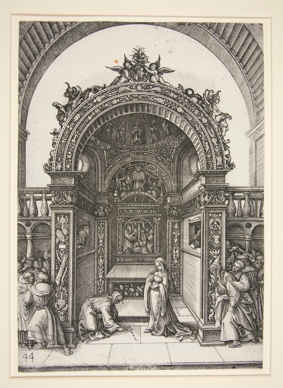 Altartabernakel mit der Ehebrecherin von Daniel Hopfer