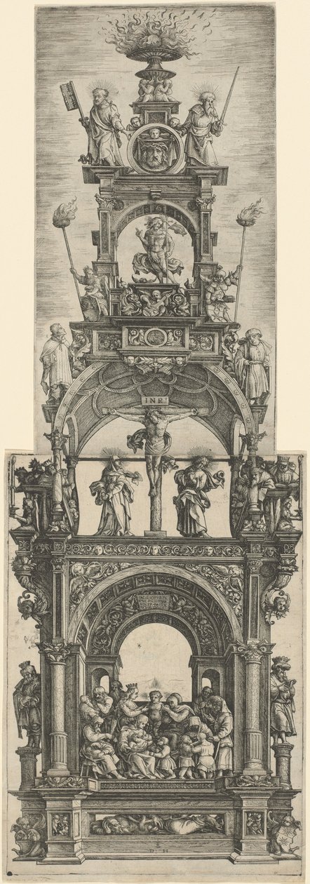 Triumphaltar mit Stationen im Leben Christi von Daniel Hopfer