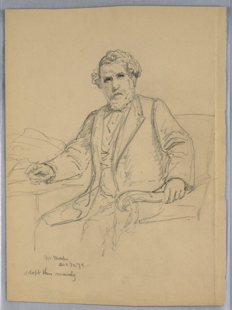 Zeichnung, Charles J. Martin für den 20. Dezember 1878 von Daniel Huntington