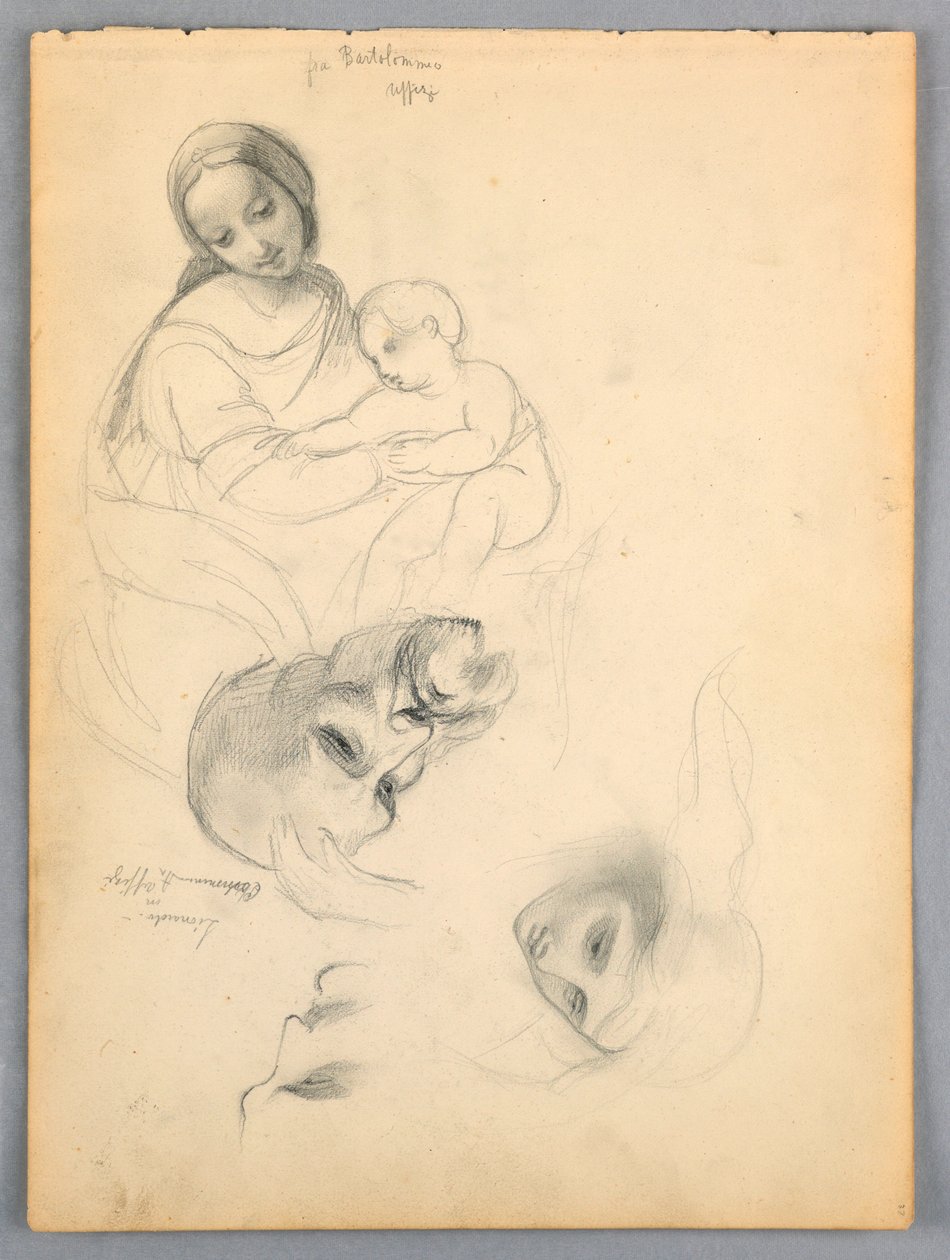 Madonna und Kind nach F, Oktober 1844 von Daniel Huntington