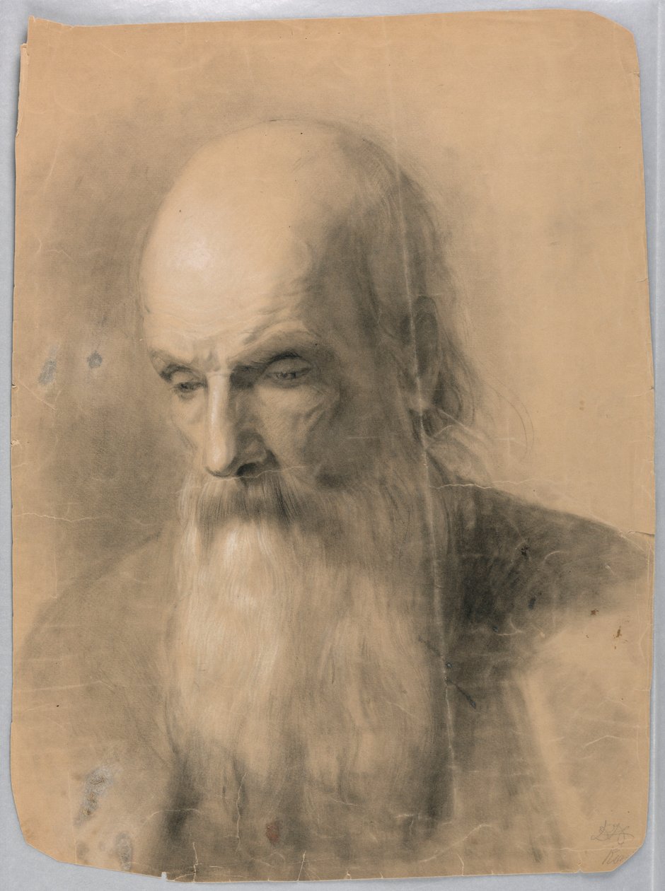 Studie für "Eine Lektion in Ch", 1863 von Daniel Huntington