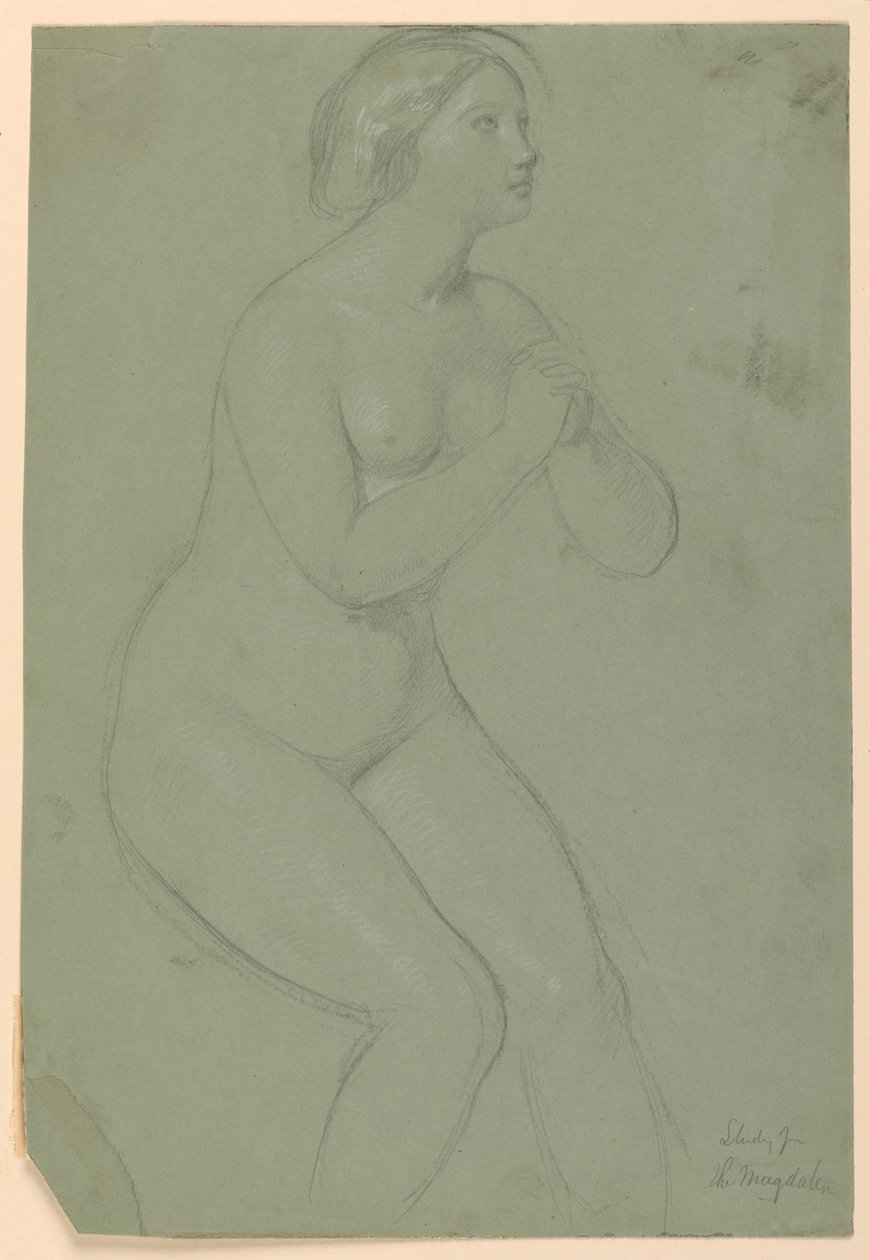 Studie für "Eine Magdalena", F, 1852 von Daniel Huntington