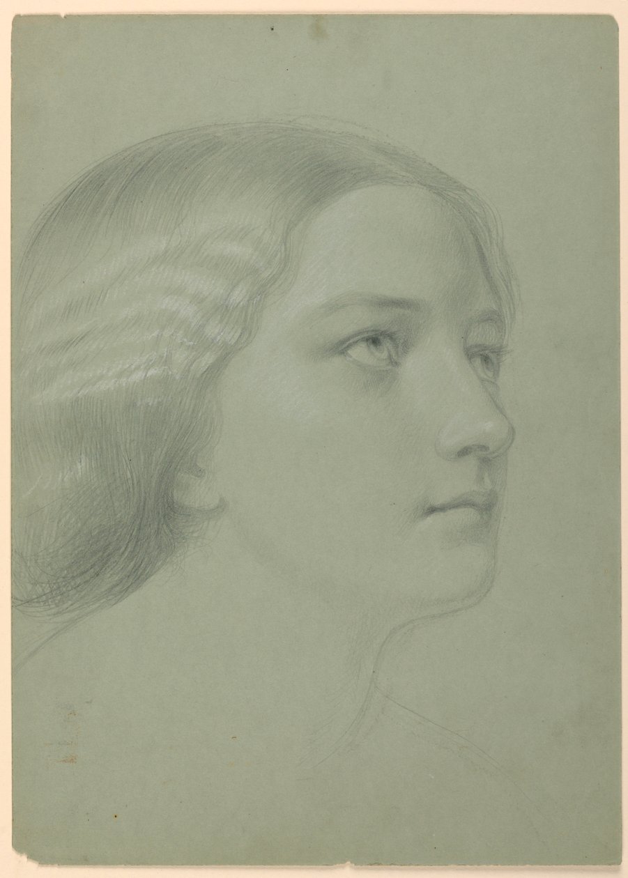 Studie für "Eine Magdalena", F, 1852 von Daniel Huntington
