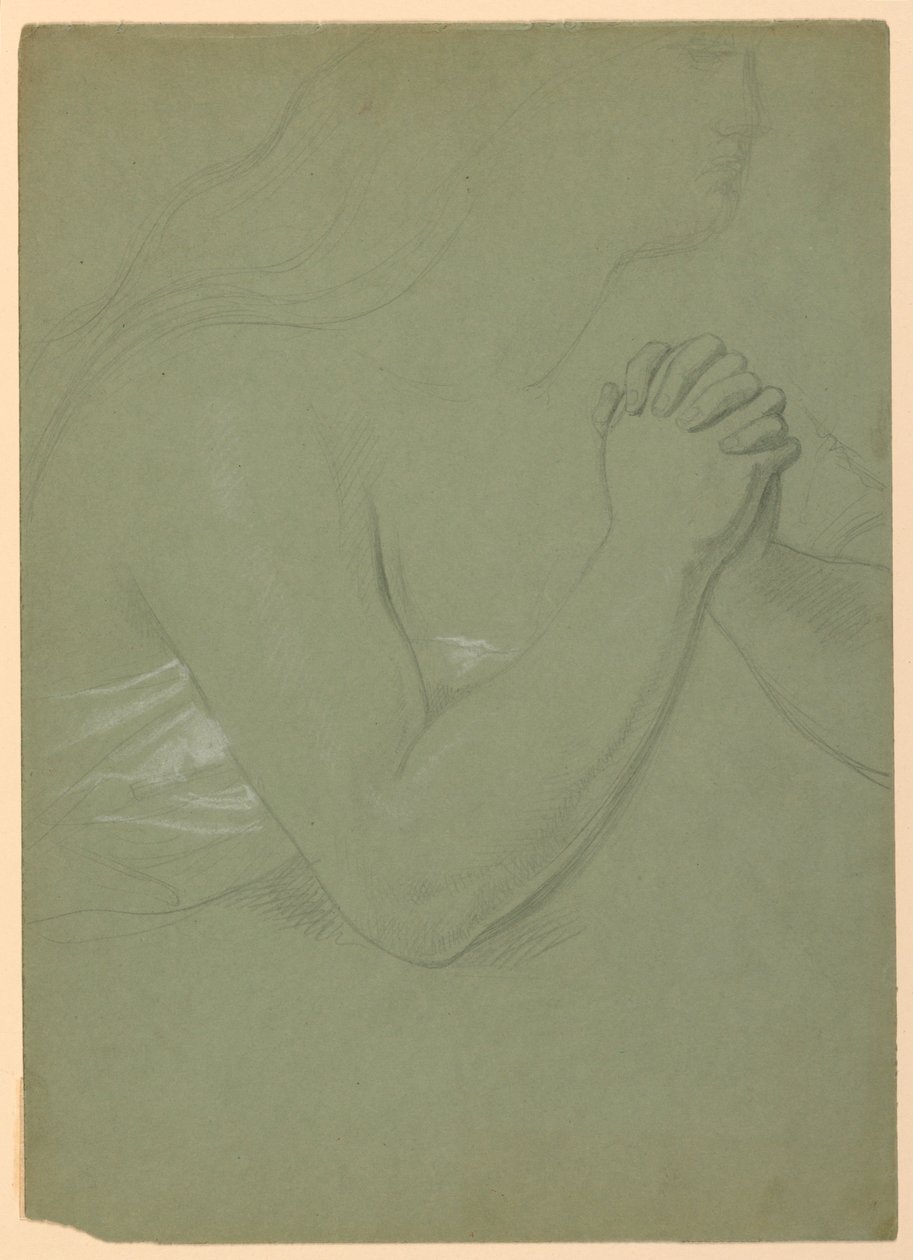 Studie für "Eine Magdalena", F, 1852 von Daniel Huntington