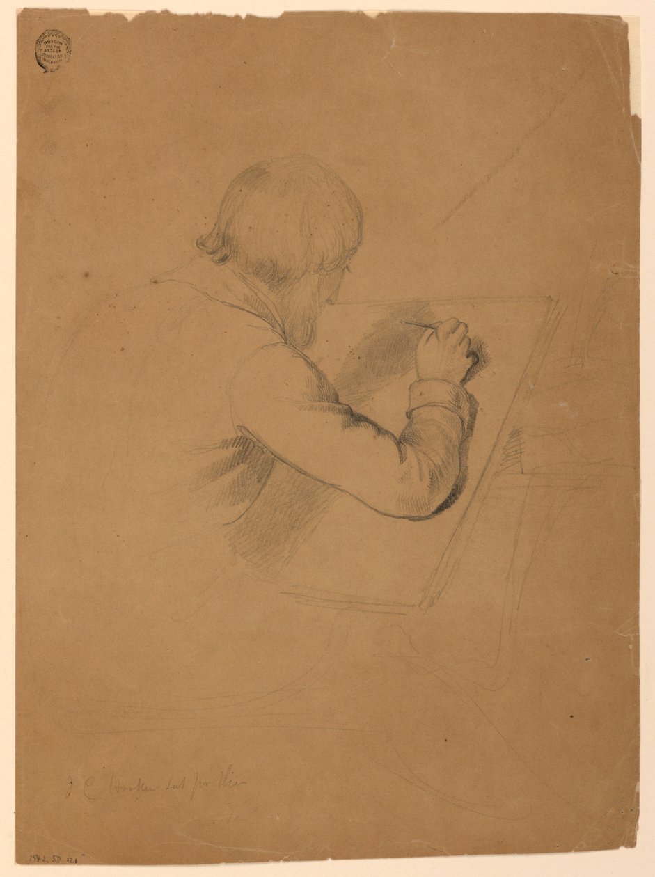 Studie für "Kommunion der Kranken", 1844–45 von Daniel Huntington