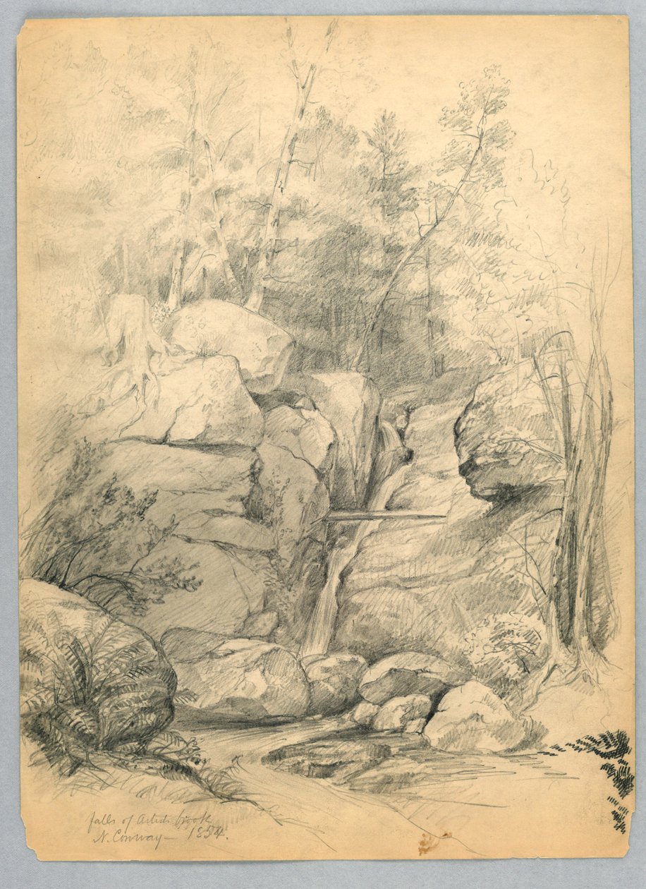 Wasserfälle des Künstlerbachs, North Conway, New Hampshire von Daniel Huntington