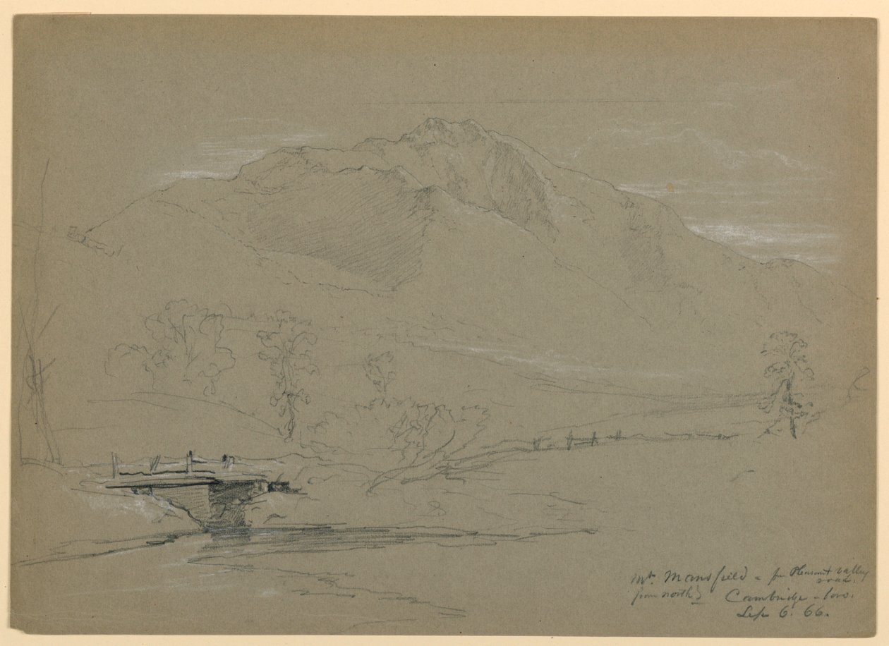Mount Mansfield von Pleasant Valley Road, Cambridge, Vermont von Daniel Huntington
