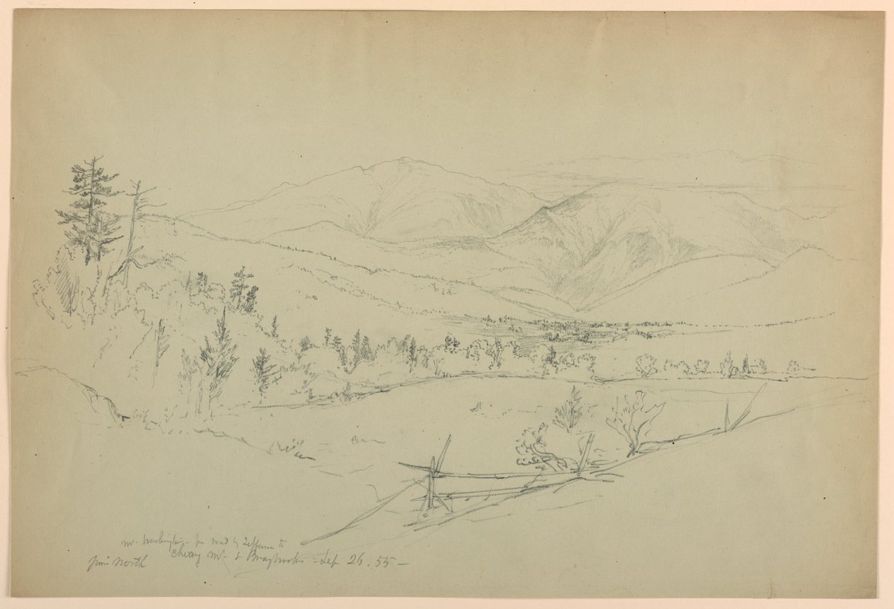 Mount Washington von der Straße bei Jefferson, New Hampshire von Daniel Huntington