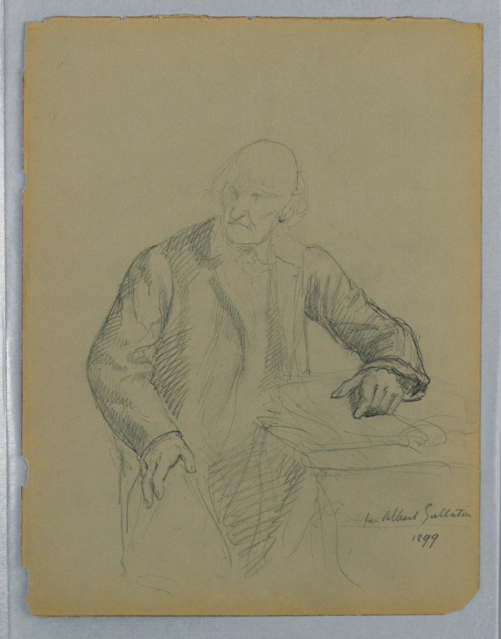 Studie für ein Porträt von Albert Gallatin, sitzend von Daniel Huntington