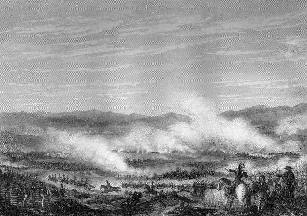 Schlacht von Vitoria, 21. Juni 1813, ca. 1857 von Daniel John Pound