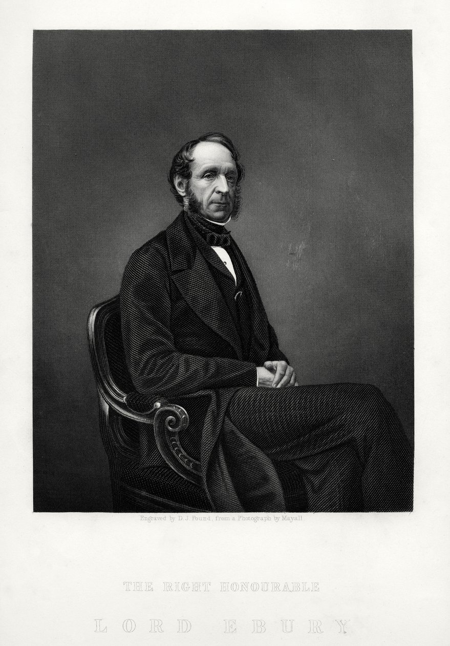 Richard Grosvenor, 2. Marquess of Westminster, englischer Aristokrat, um 1880 von Daniel John Pound