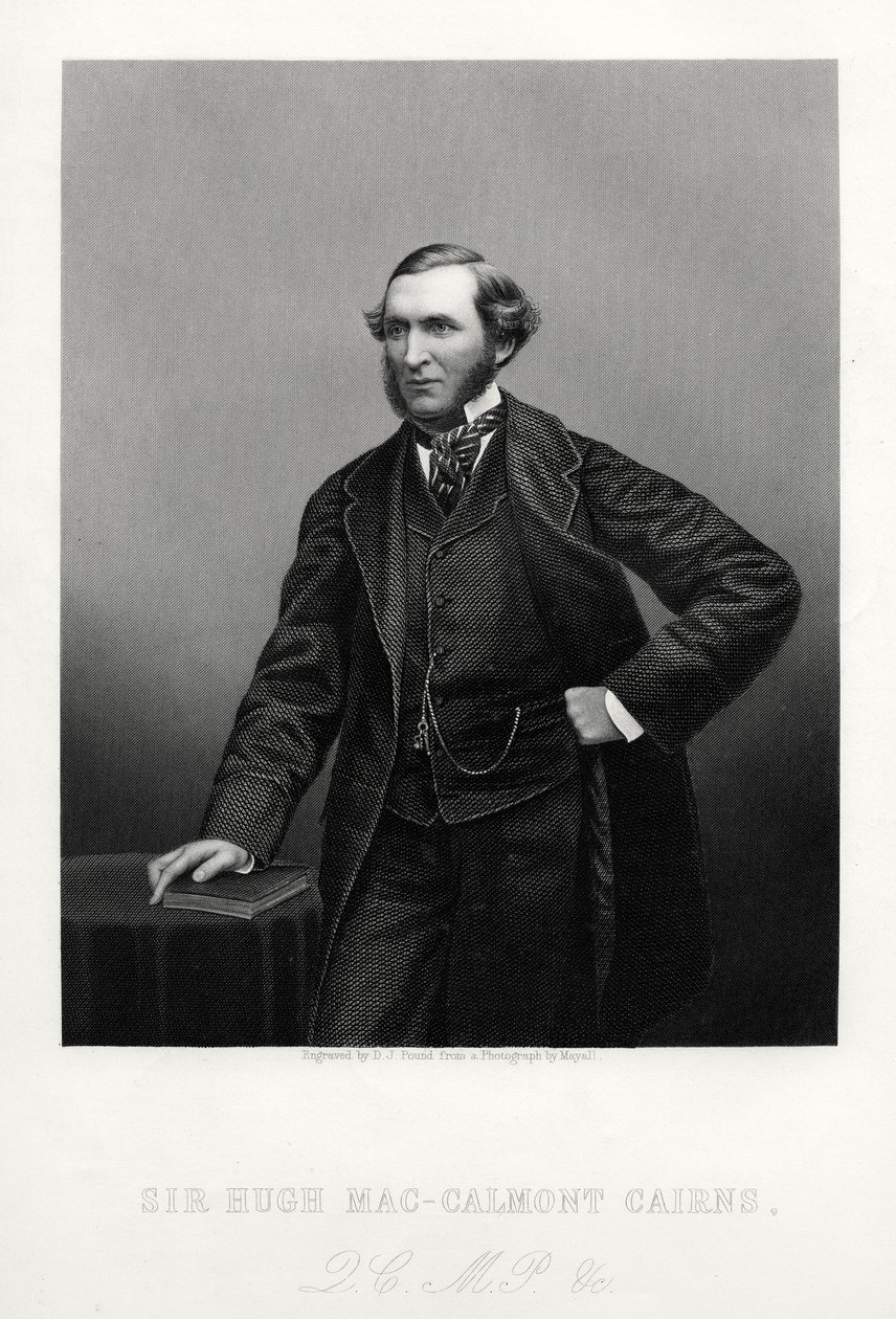 Sir Hugh Mac-Calmont Cairns, britischer Staatsmann, ca. 1880 von Daniel John Pound