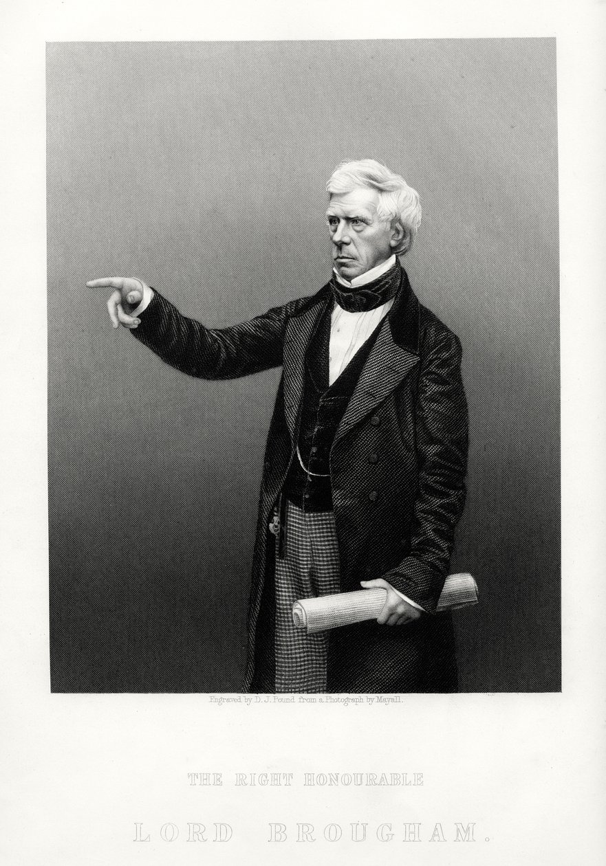 Der ehrenwerte Henry Brougham, Lordkanzler von Großbritannien, ca. 1880 von Daniel John Pound