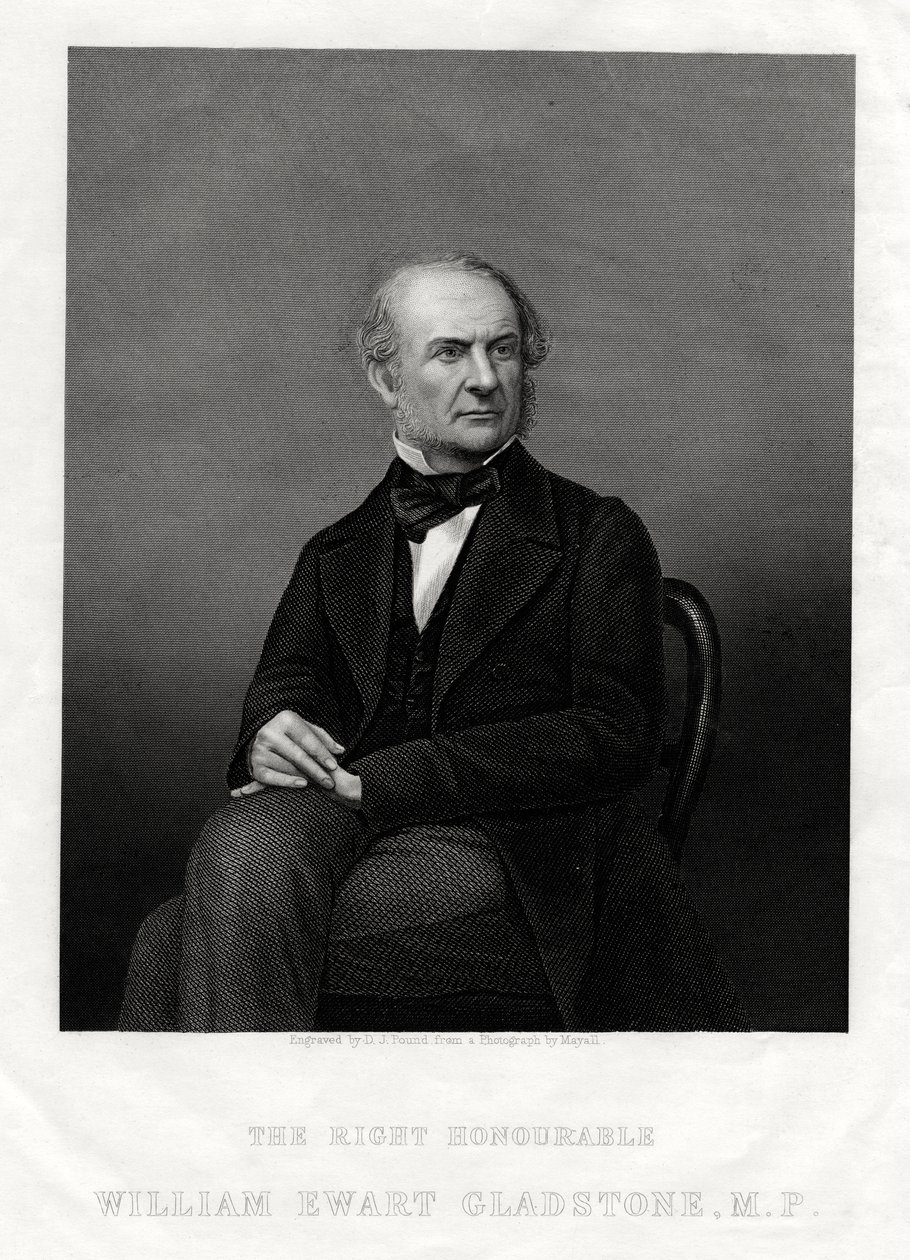 William Ewart Gladstone MP, britischer liberaler Premierminister, 1880 von Daniel John Pound