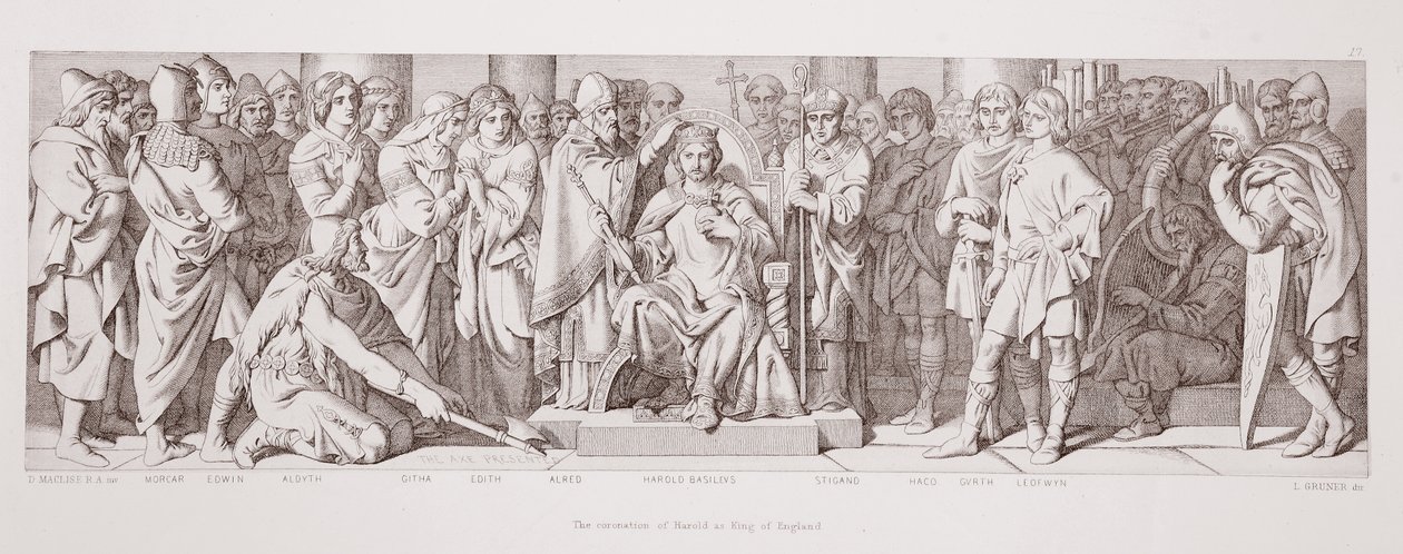 Die Krönung von Harold zum König von England, aus 