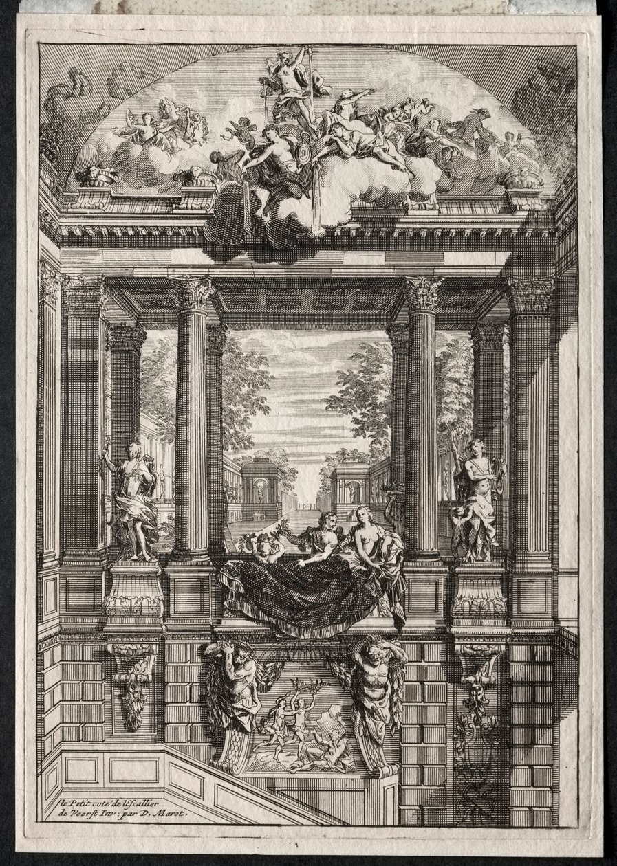 Treppe im Palast von Voorst in Holland von Daniel Marot