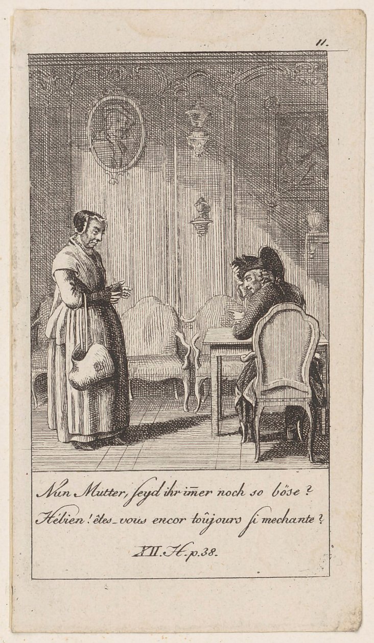 Blatt 11 zu den „Anekdoten und Charakterzügen Friedrichs des zweyten, Königs von Preussen“ von Daniel Nikolaus Chodowiecki