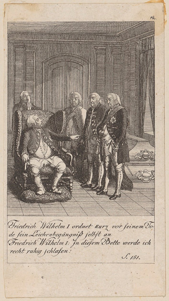 Blatt 12 der Folge „Brandenburgische Geschichte“ von Daniel Nikolaus Chodowiecki