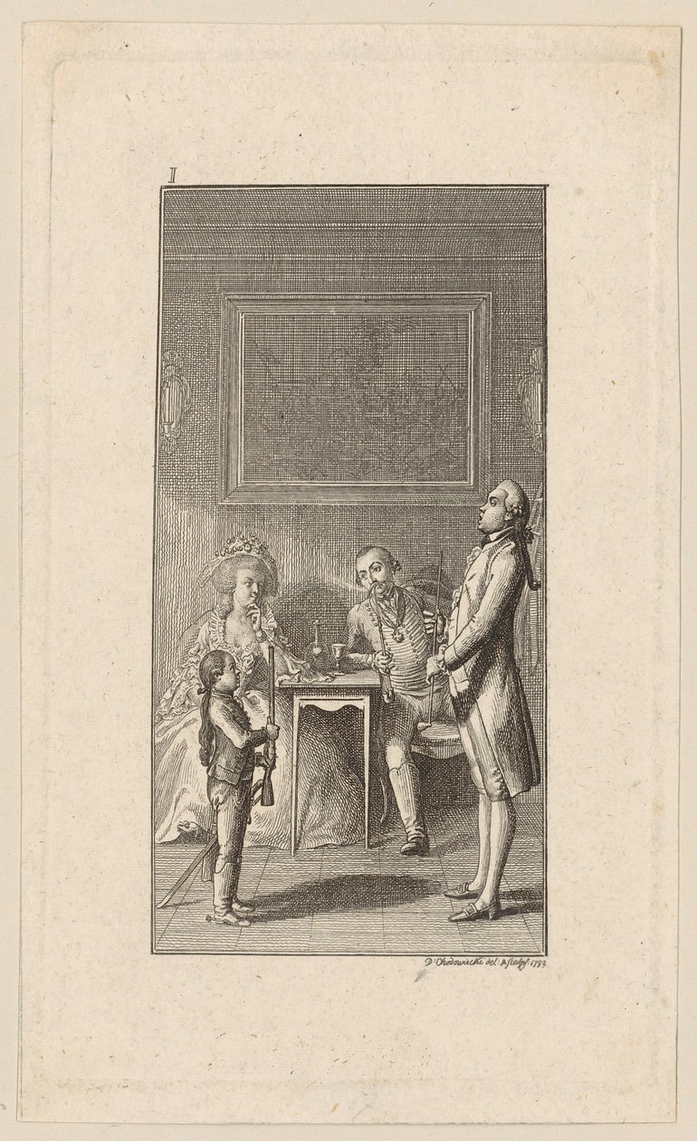 Erziehung des jungen Siegfried von Daniel Nikolaus Chodowiecki