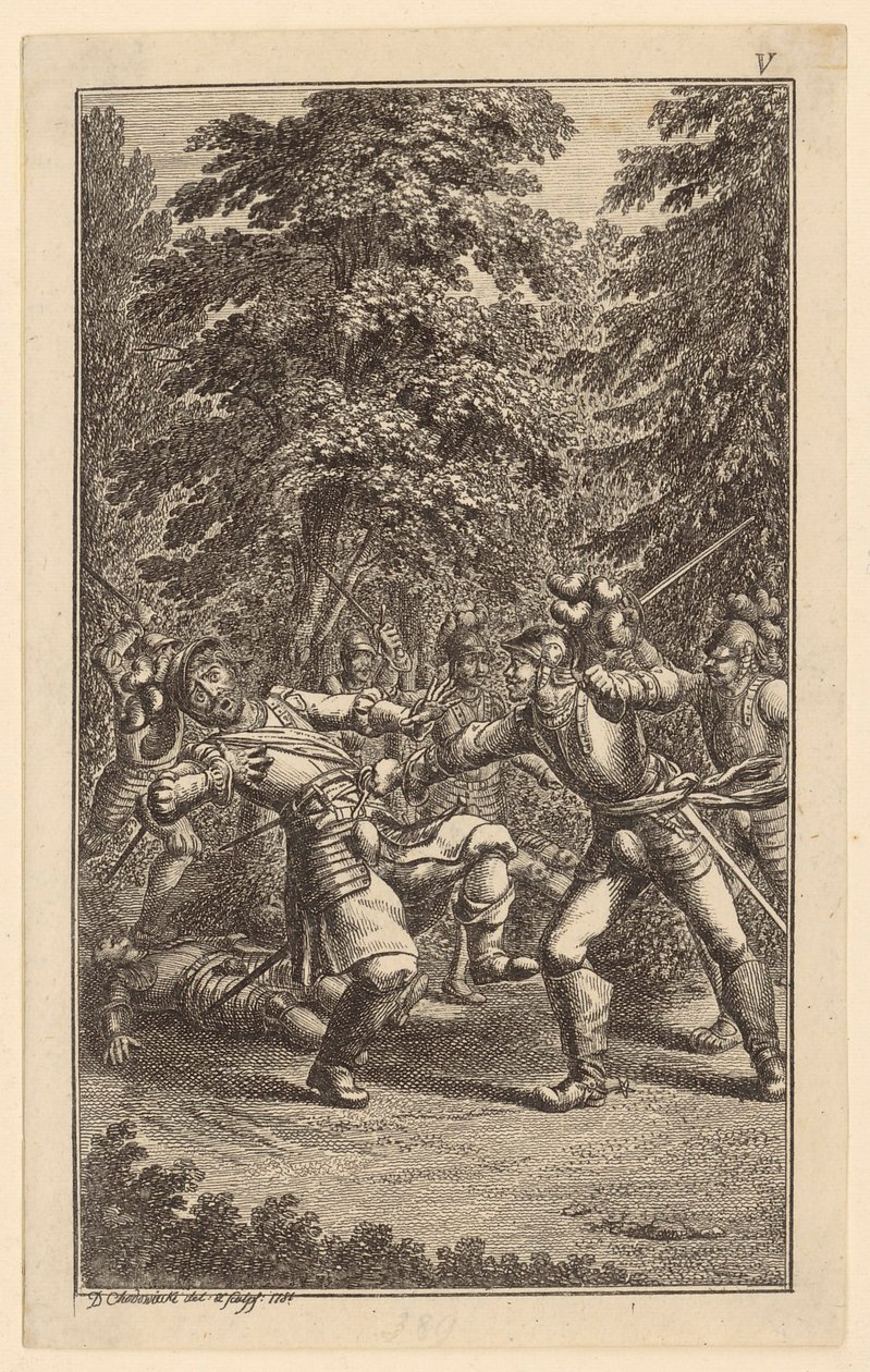 Gefecht von Daniel Nikolaus Chodowiecki