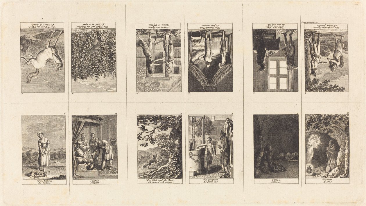 Illustrationen zu Fabeln und Geschichten von Gellert, Gleim, Hagedorn, Lichtwer und Pfeffel von Daniel Nikolaus Chodowiecki