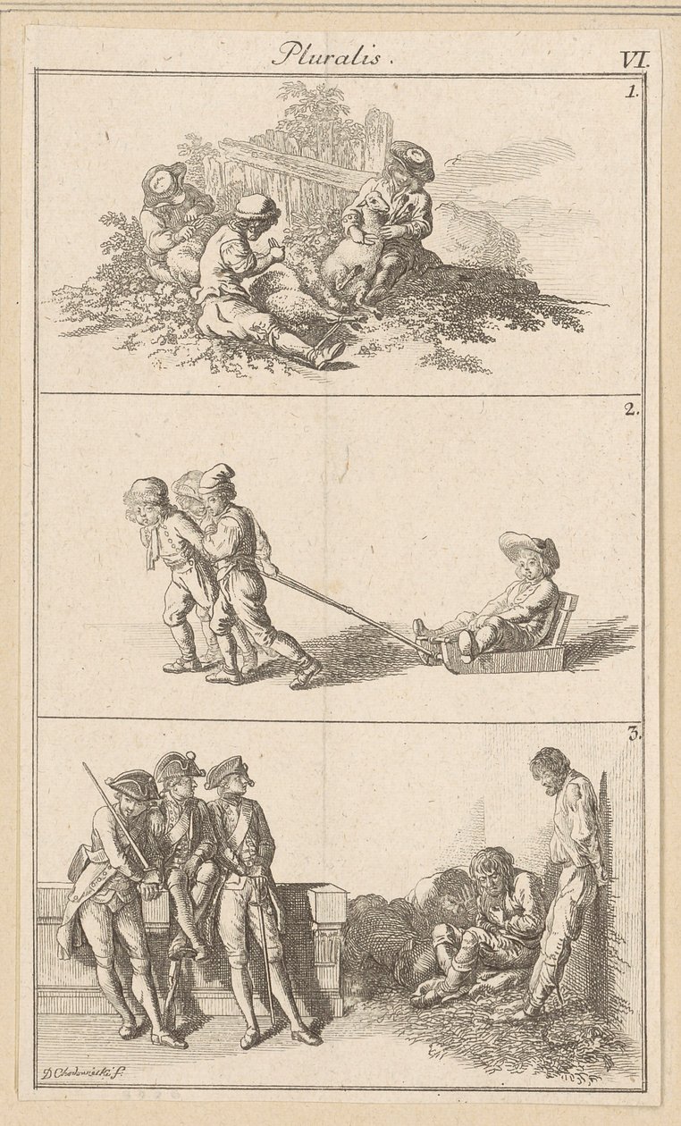 Pluralis VI von Daniel Nikolaus Chodowiecki
