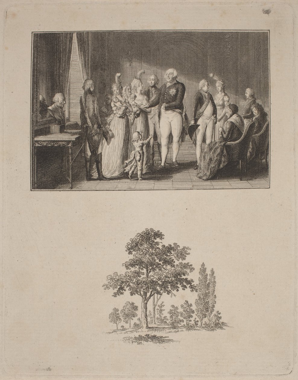 Die preußische Königsfamilie von Daniel Nikolaus Chodowiecki