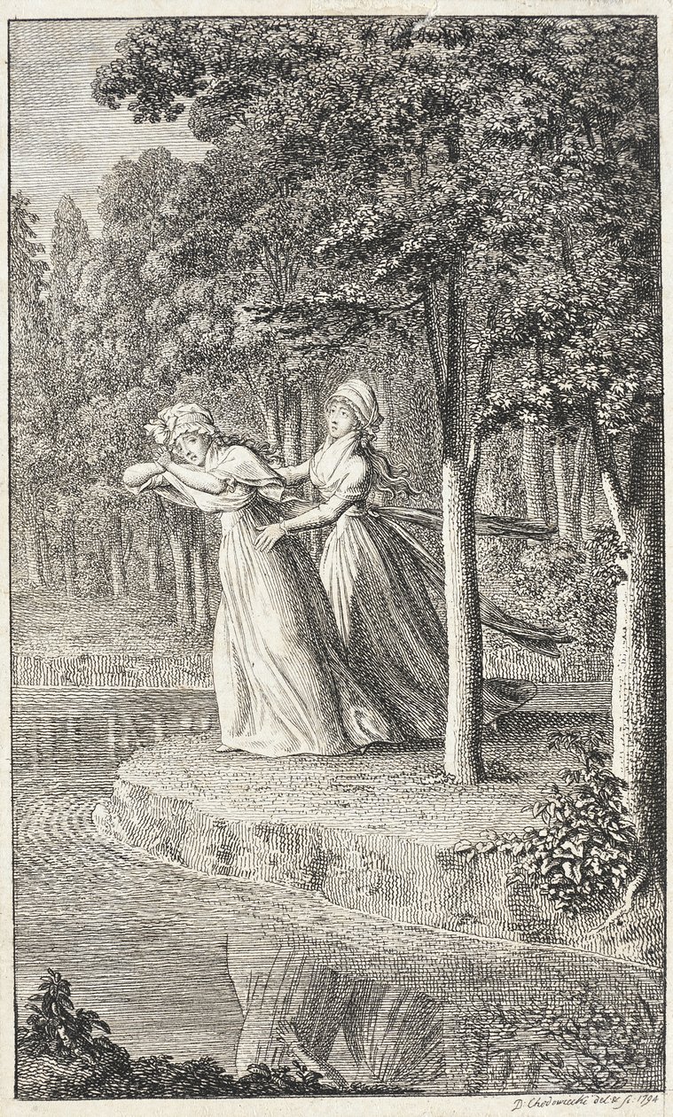 Titelblatt für „Monatliche Zeitschrift für Damen aus Leipzig für 1794“ von Daniel Nikolaus Chodowiecki