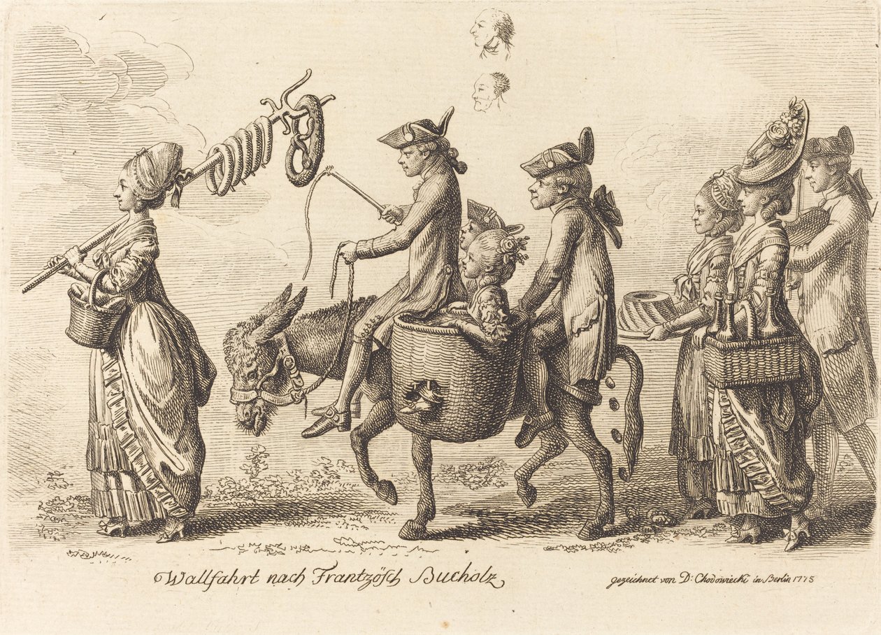 Wallfahrt nach Französisch Bucholz von Daniel Nikolaus Chodowiecki