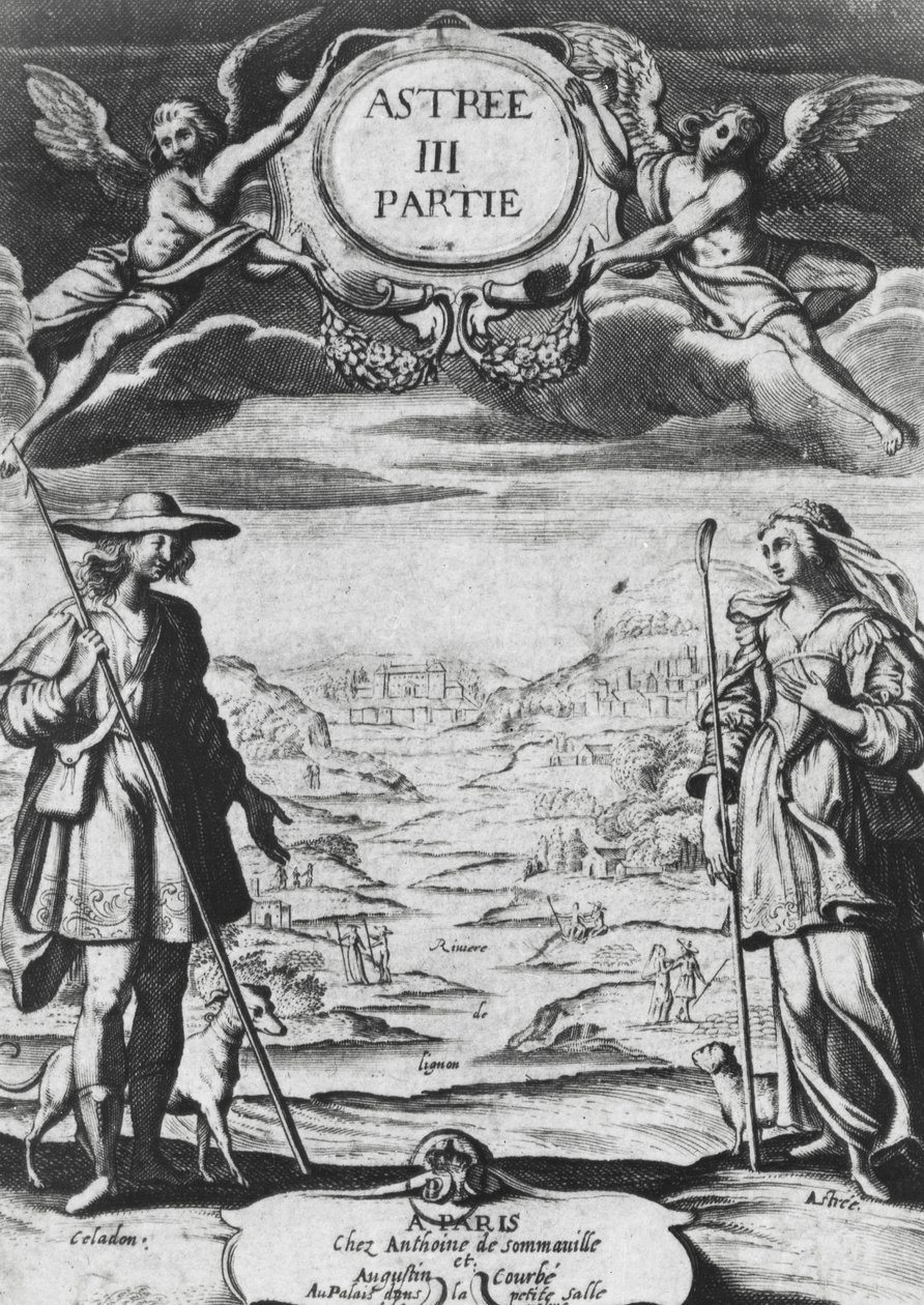 Astree und Celadon, Illustration aus 