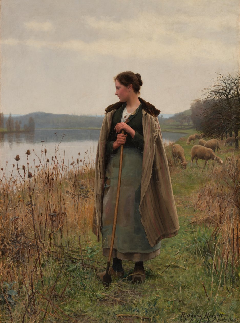 Die Schäferin von Rolleboise von Daniel Ridgway Knight